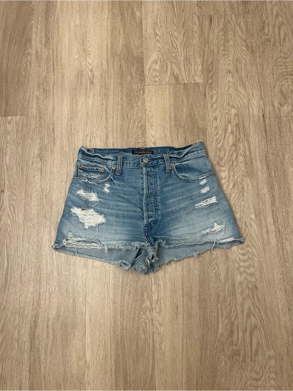 abercrombie & fitch jean shorts